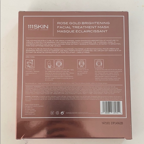 111 Skin Harley St London Rose Gold Masks - Picture 2 of 3